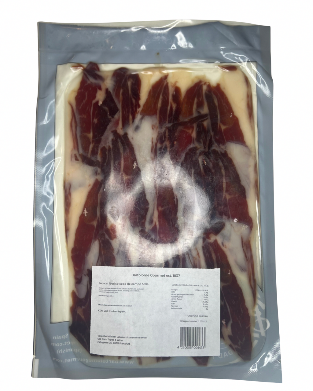 Jamon Iberico 50% cebo de campo 100g